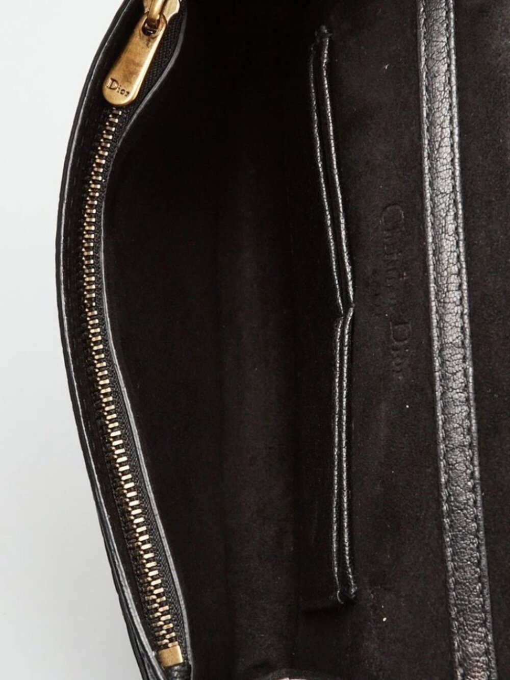 Christian Dior Black Pebbled Calfskin Leather J'ADIOR Wallet on Chain Clutch Bag - Picture 6 of 11